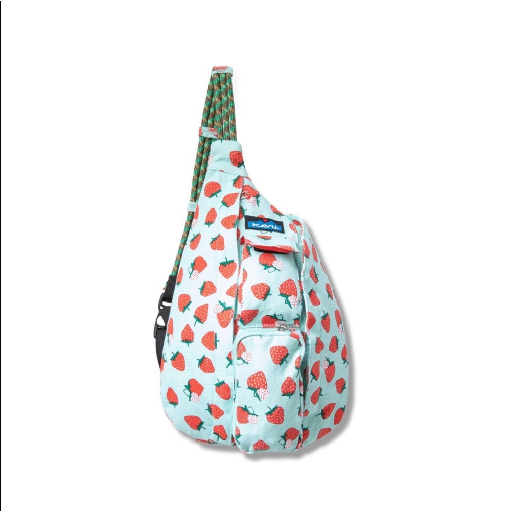 Lacy Sling Rope Bag in Strawberry Patch 🍓
